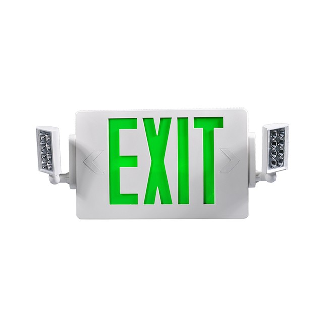 img of 带高亮度 LED 的绿色紧急出口组合灯