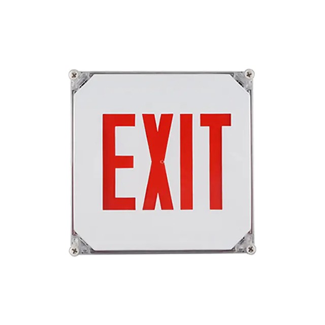 img of 户外防水 LED 出口标志(潮湿场所,红色字母)