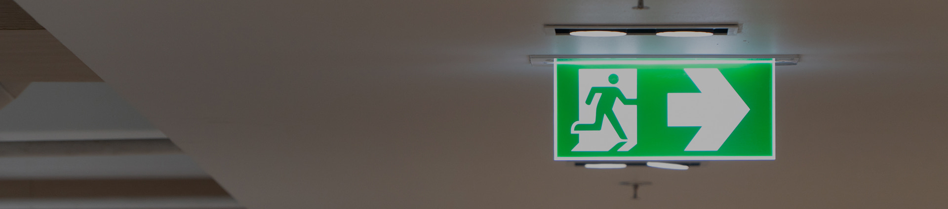 pc banner of出口指示牌