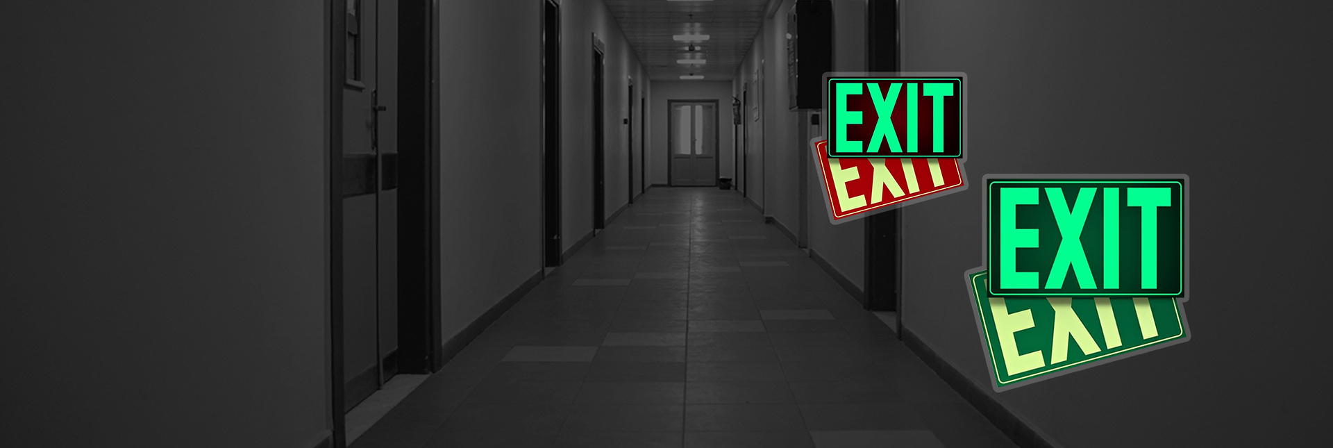 定制自发光标志：<br/><span>您值得信赖的应急指南</span>