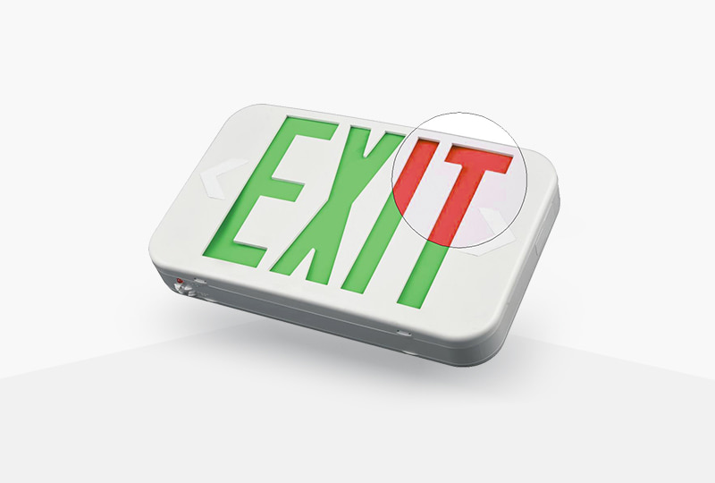 可拆卸指示箭头的出口指示灯