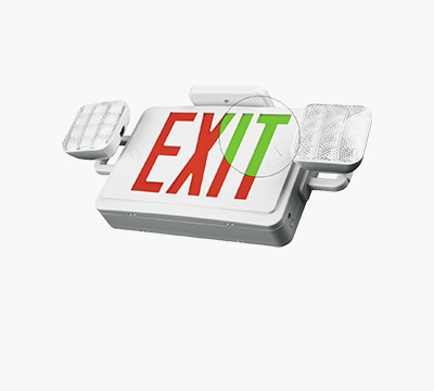 双色 LED 应急灯，带 UL 94V-0 ABS 外壳