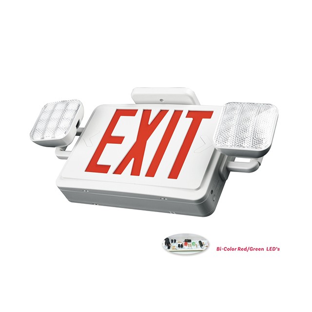 Dual Color LED Emergency Light with UL 94V-0 ABS Housing