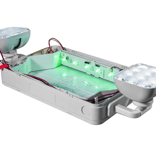 Dual Color LED Emergency Light with UL 94V-0 ABS Housing