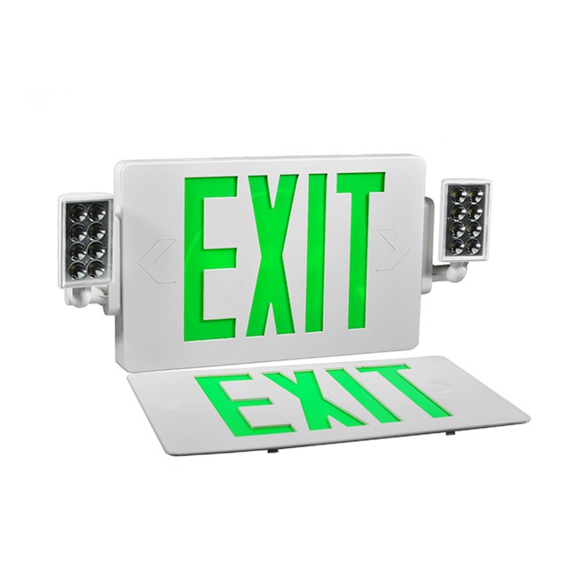 Green Emergency Exit Combo with High Brightness LEDs