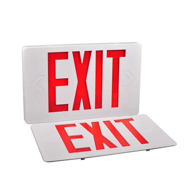 LED Exit Sign Compatible with 120V-277VAC