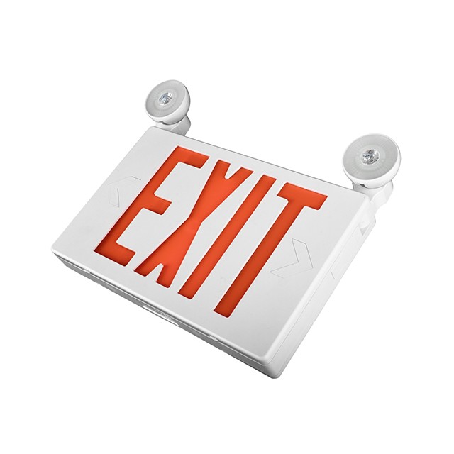 Dual Color Emergency Light with Exit Signage