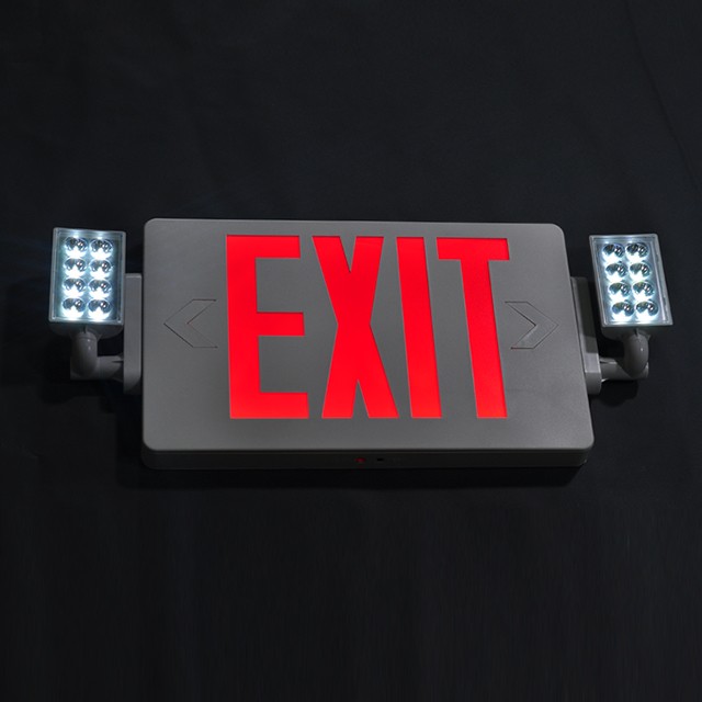 Red Emergency Light Combo with Quick Installation and Dual Voltage