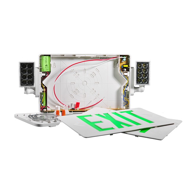 Green Emergency Exit Combo with High Brightness LEDs