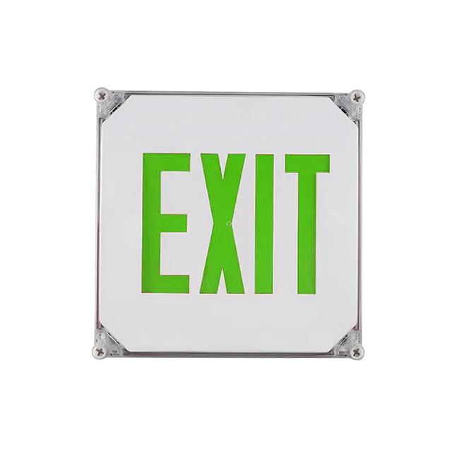 img of 户外防水 LED 出口标志（潮湿场所，绿色字母）