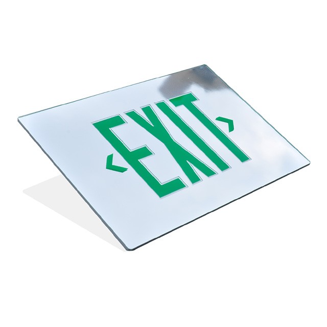 Mirror Emergency Exit Sign Panel