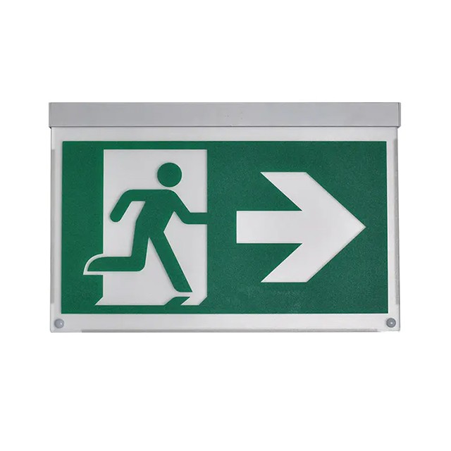 Aluminium Cord Suspended Ceiling Mounted Exit Signs