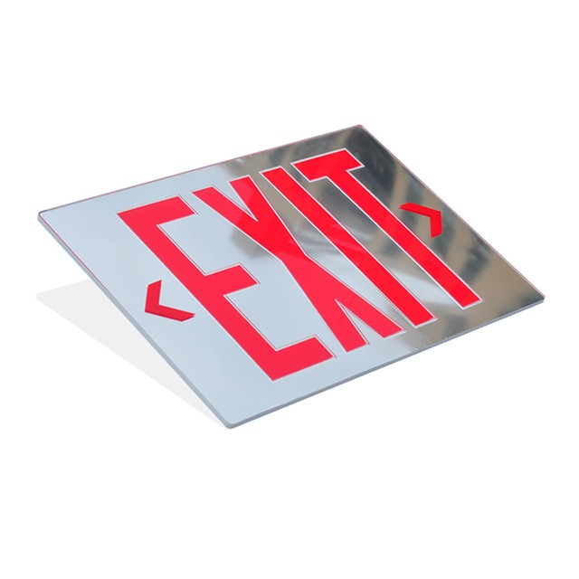 Mirror Emergency Exit Sign Panel