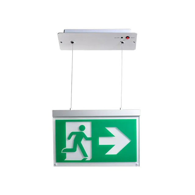 Aluminium Cord Suspended Ceiling Mounted Exit Signs
