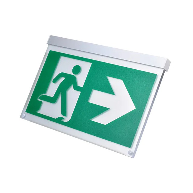 Aluminium Wall Mounted Single Face Exit Signs