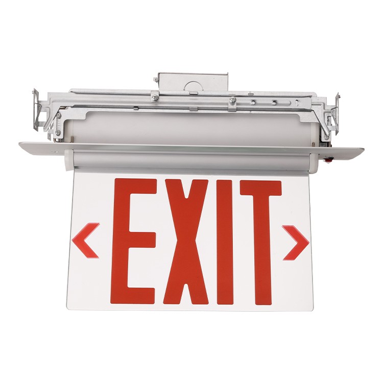 Double Face 6 Inches Aluminum Recessed Mounting LED EMERGENCY EXIT SIGN