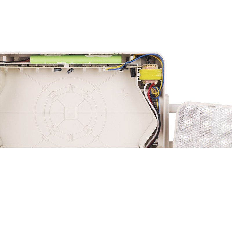 LED Combo EMERGENCY EXIT SIGN with LED Heads (Red Letters)